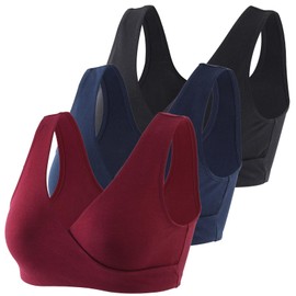 HIHOSSI Maternity Nursing Bras - Soft Cotton Sleep Bra for Pregnancy & Breastfeeding | Comfortable Wire-Free Design