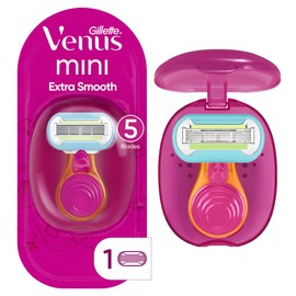 Gillette Venus Gillette Venus Extra Smooth Travel Razor Kit for Women, Mini Handle + Refill + Case