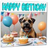 Border Terrier Birthday Card - Fun Dog Bday Card 145