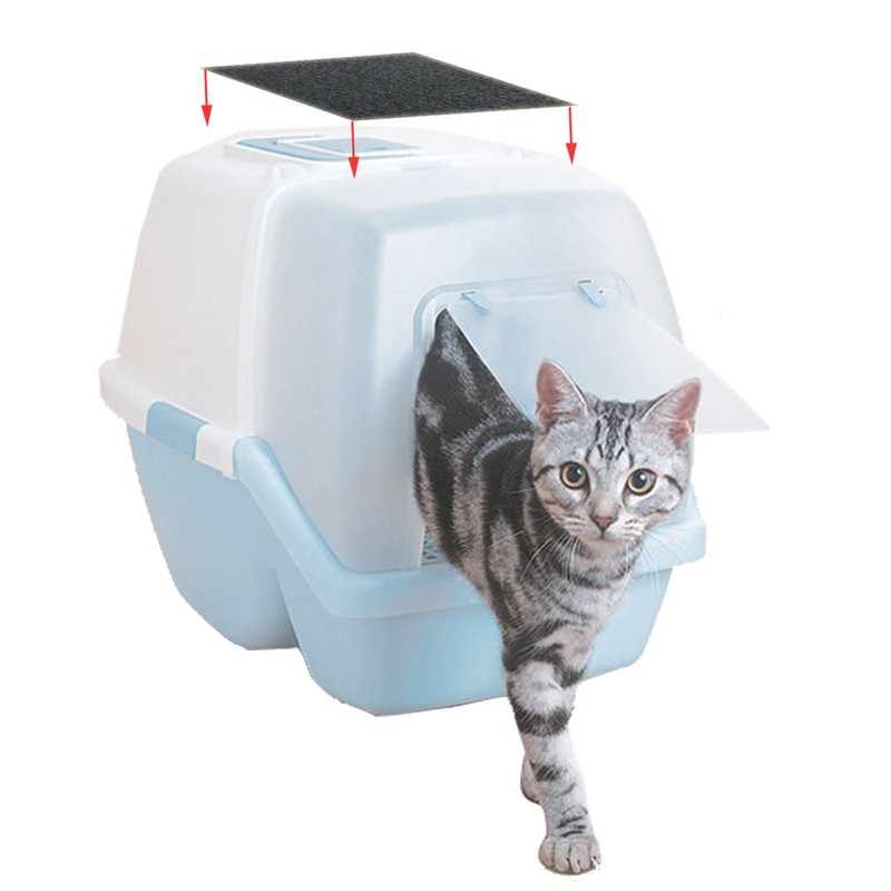 6 Pack Charcoal Cat Litter Box Replacment Filter Hooded Cat
