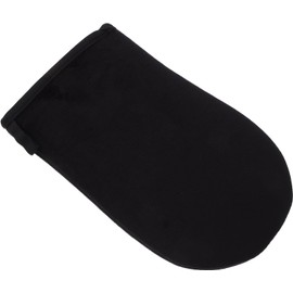 Guante Aplicador de Bronceador Autobronceador Reutilizable de Terciopelo Negro, Guante para Aplicación Uniforme de Loción Corporal, Herramienta Útil para Cuidado Piel y Bronceado