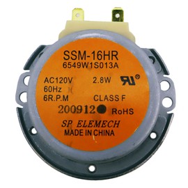 ENTERPARK New SSM-16HR 6549W1S013A Microwave Turntable Motor Replacement Part for LG Kenmore Replaces 6549W1S007G 2B72754E C2B72754E AP4650096 AH3529213 EA3529213 PS3529213 6549W1S013B 6549W2S002E