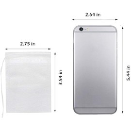 U Chef Paquete de 400 Bolsitas de Té Biodegradables con Cordón, Bolsas para Infusiones, Bolsas para Hierbas y Café, Bolsas de Filtro Vacías para Hojas Sueltas