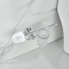 WOLIBEER Crystal Toilet Brush Holder, Chrome Toilet Cup Set with