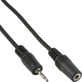 InLine® 0.2m 4Pin 2.5mm Male to 4pin 3.5mm Female Audio Adaptor Cable