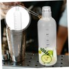Mikinona Large Capacity Clear Plastic Water Bottle with Scale Hydration