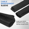 uxcell Hook and Loop Cable Management Sleeve, 6.6ft x 2.4