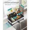 SONGMICS Kitchen Sink Caddy Tidy, Sink Organiser with Sponge Holder,