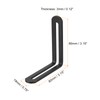 sourcing map Adjustable Corner Code, 4Pcs 80x80mm - Stainless Steel