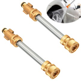 Evangenial 2-Pack Pressure Washer Gun Adapter,with 1/4'' Female Quick Connector, Pressure Wash Replacement Spray Wand, Compatible with Ryobi,Portland 1750,Husky,Greenworks etc. (2-Pack Adapter)