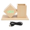Pen Holder Alarm Clock Pen Holder Design Green Light Temperature