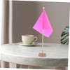 Operitacx Table Flag Holder Wooden Desk Flag Base Mini Pole