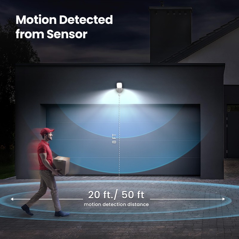 Feit Electric LED Outdoor Security Floodlight, Motion Sensor up to