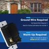 LIDER No Neutral Wire Required Humidity Sensor Switch, Automatic Humidity