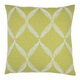 Paoletti Olivia Cushion Cover, Citron, 45 x 45cm