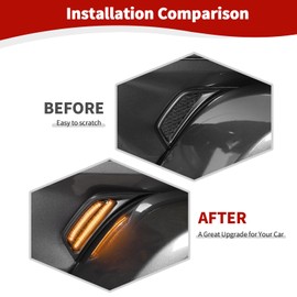 RT-TCZ para Wrangler JL Fender - Luz de ventilación para Jeep Wrangler JL JLU Gladiator JT 2018-2024, 2 piezas