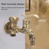 Tomotato Garden Tap, Vintage Garden Faucet, 1/2 Dragon Carved Washbasin