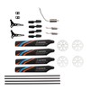 Helicopter Full Replacement Parts Set with 7 Accessories RC Rotor