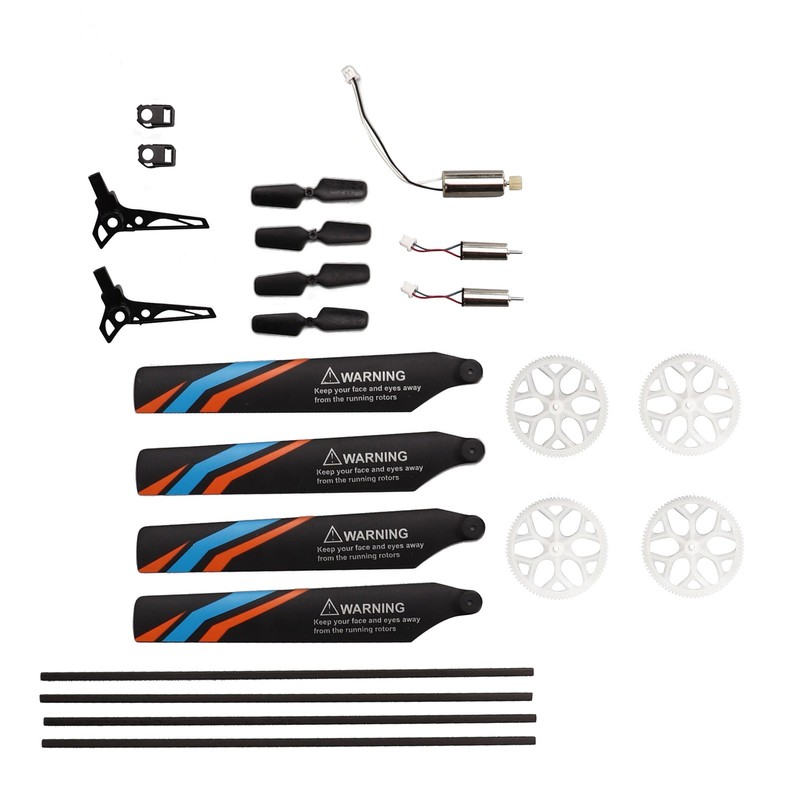 Helicopter Full Replacement Parts Set with 7 Accessories RC Rotor