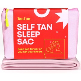 Bolsa de cama para autobronceado Tan Fan - Protege las sábanas de las manchas de autobronceador falso - Sin transferencia de bronceado, sin rozamiento, absorción garantizada - Bolsa protectora de cama