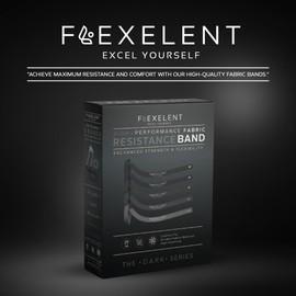 Flexelent Bandas de resistencia para dominadas, bandas de resistencia largas para entrenamiento de fuerza, ejercicio, gimnasio y entrenamientos en casa, bandas de ejercicio duraderas para fitness,
