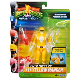 Power Rangers Mighty Morphin Auto-Morphin Yellow Ranger Action Figure