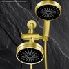 Metal Shower Arm Diverter with Handheld Mount, G1/2" 3-Way Shower