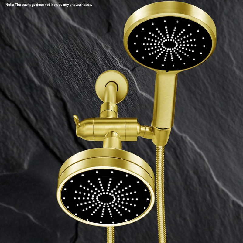 Metal Shower Arm Diverter with Handheld Mount, G1/2" 3-Way Shower