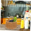 CAXUSD 1pc Woven Wall Hanging Basket for Kitchen Storage Versatile