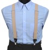 CUFF.JP Clip, Button, Dual-Use, 2-Way Suspenders, Plain, Black, White, white