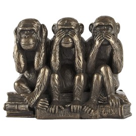 Design Toscano PD0093 the Hear-No-See-No-Speak-No Evil Monkeys Statue