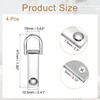 PATIKIL Bag Side Clip Buckle, 4 Pcs Metal Purse Suspension