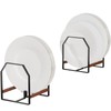 TIPSYTREE 2 Pack Small Kitchen Plate Organizer, Metal Dish Racks