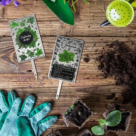 KADAX Signs for herbs, silver metal herb plugs, plant signs, plant plugs, peg labels, metal signs, plant labels, herb labels (oregano)