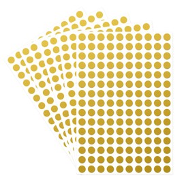 starboling Dot Stickers,3/8 Inch Gold Circle Stickers,3000pcs Self-Adhesive Color Coding Labels,Round Labeling Stickers for Office Classroom Garage Sale, 0.375''