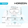 CRESSI Horizon Mask Black/Black - Mask for Diving and Snorkeling
