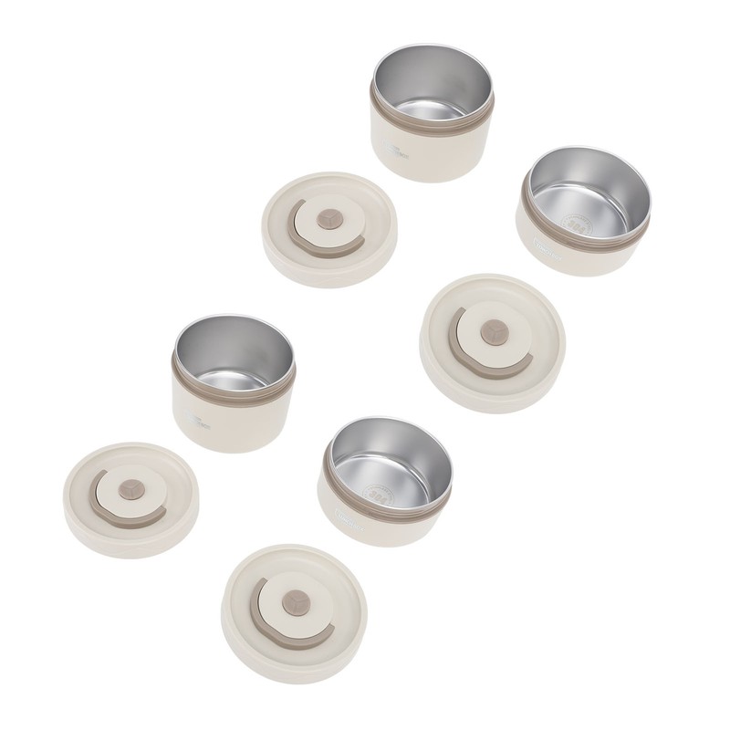 Insulated Lunch Container 304 Stainless Steel Leakproof Portable Round Thermal