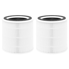sieloonger AP005 Replacement Air Filter Compatible with TaoTronics TT-AP005 AIR Purifier,H13 True HEPA 3-in-1 Replacement Filter, Efficiency Activated Carbon,Pack of 2