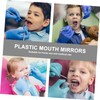 BUGUUYO Oral Mirrors 20pcs Disposable Kit Lightweight Safe for Adults