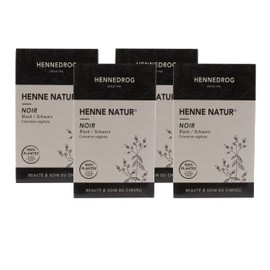Hennedrog - Henna Natural Black 4 x 90 g