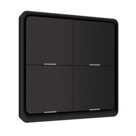 ZigBee Wireless Remote Control Smart Switch Wall Panel Transmitter,Requires MoesGo zigbee Hub,Smart Life/Tuya APP Remote Control, Wireless Button for Smart Home Devices and Scenes Black