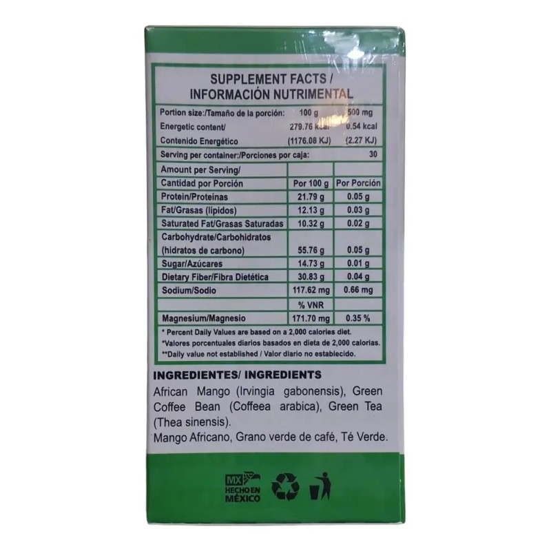 Ultradvance Kitkill Suplemento Nutricional Mango Africano 30 Cápsulas