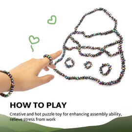 LYiUP Ferrite Putty, Over 500 Colorful Weak Ferrite Stones, Satisfying Fidget Toys for Office and Desk Toys for Adults