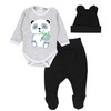 TupTam Baby Clothes Set Body Romper Hat Teddy Bear -