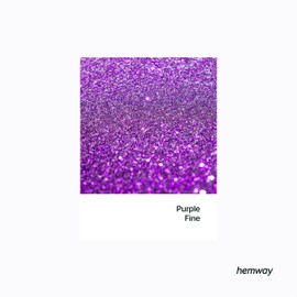 Hemway Biodegradable Ultra Sparkle Glitter Eco Friendly 100g / 3.5oz - Bio Vegan Cosmetic Safe for Craft Face Hair Nail Festival Makeup - Fine (1/64" 0.015" 0.4mm) - Purple