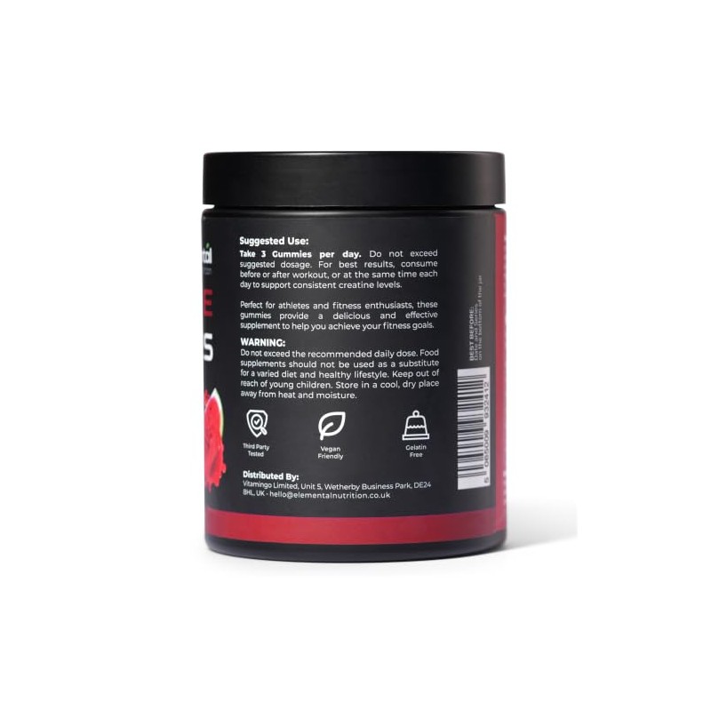 Creatine Gummies 5000mg, Power & Recovery, Watermelon