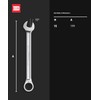 INBUS® 74032 Combination Ratchet Wrench 15 mm