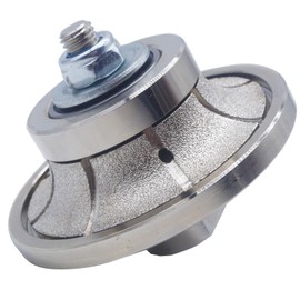 MOSTARTOOLS B25 1 Inch Demi Bullnose Half Bullnose Coarse Vacuum Brazed Diamond Hand Profiler Router Bit Profile Wheel with 5/8-11 in Thread for Granite,Marble,Tile,Travertine,Concrete Countertop