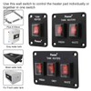 Facon 12Volts Switch Box Panel, 10Amps Rocket On&Off Switch with
