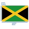 5 PCS Jamaica National Flag Sticker,6x3.5 in Jamaican Decal for